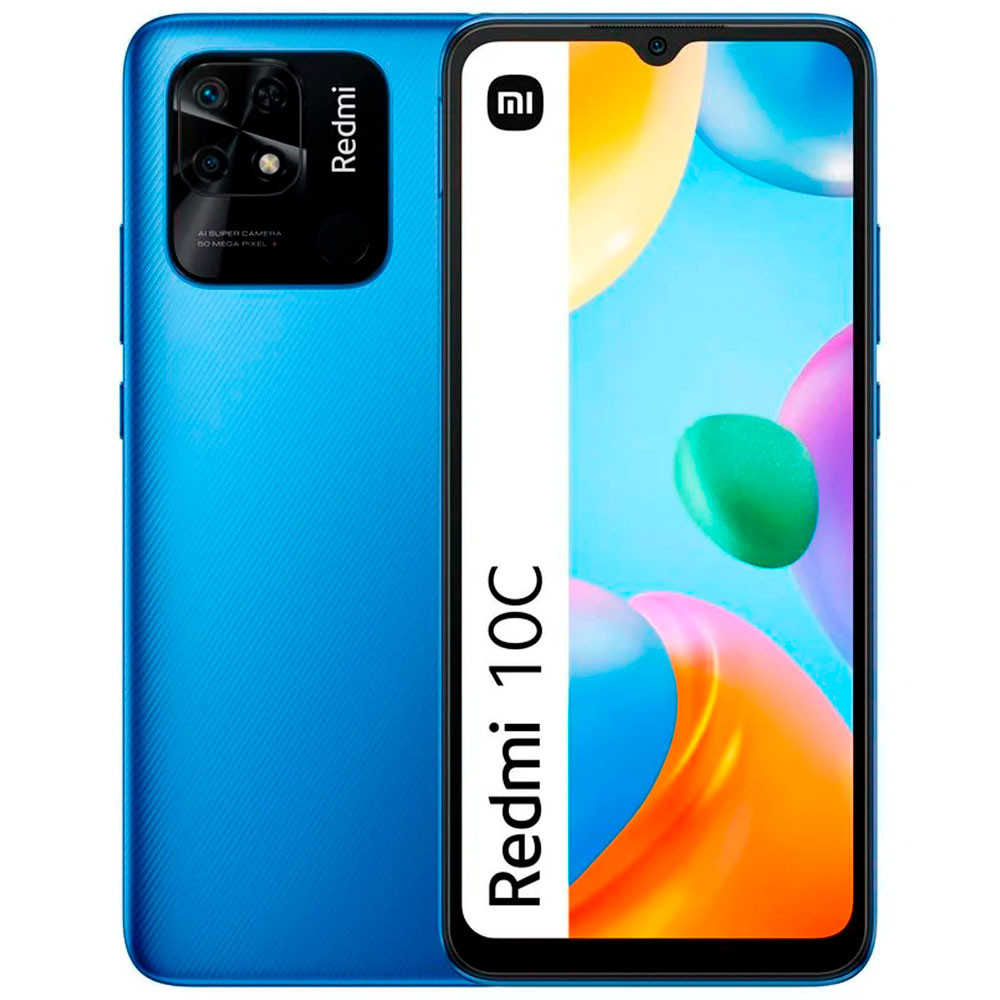 Xiaomi Celular Redmi 10C Ocean Blue 4GB RAM 128GB ROM