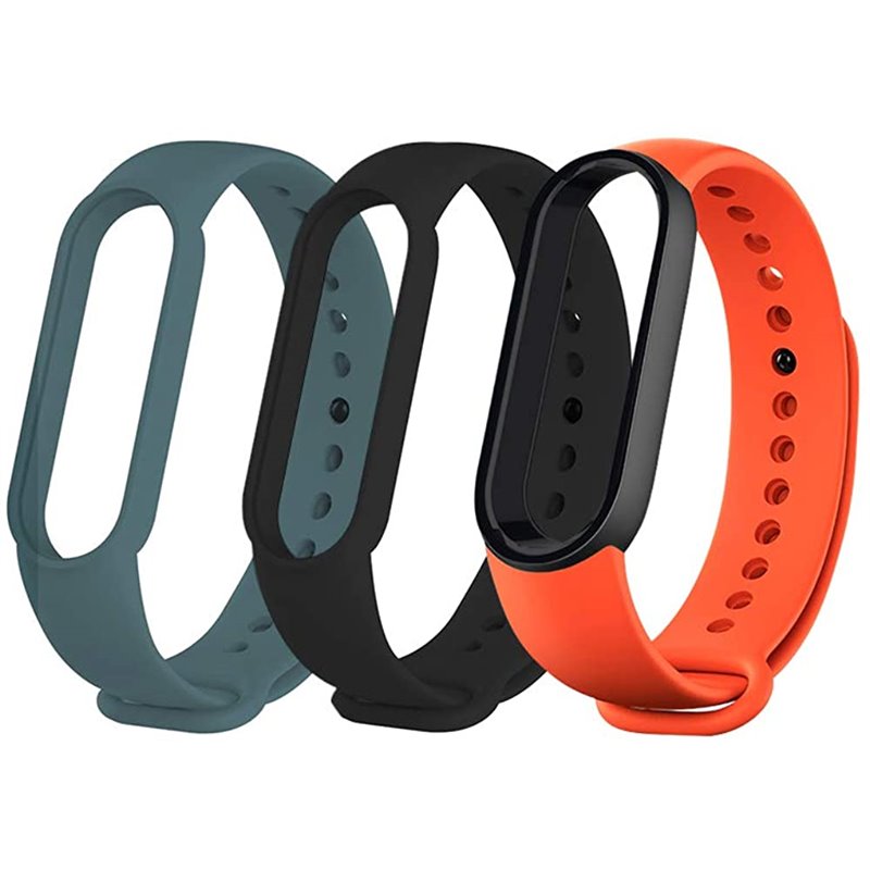 Correas para Mi Band 6/Mi Band 5, correa de reloj inteligente de silicona  antipérdida diseñada accesorios pulsera ajustable para Xiaomi Mi Band