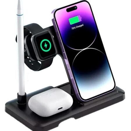 XO wireless charger 4 in 1 15W black WX033