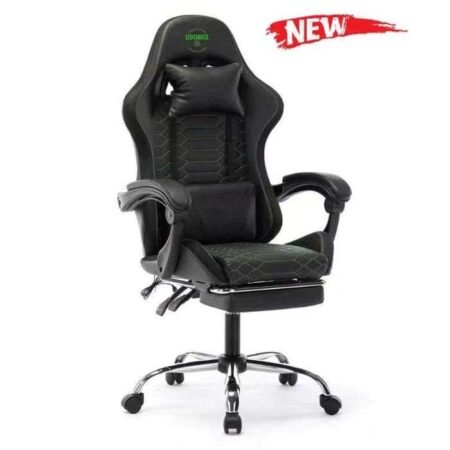Silla Gaming Footrest 7007T Negra con Verde