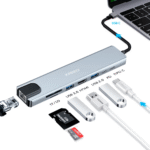 Zoecan 8 en 1 Tipo-C a HDMI,RJ45,USB 3.0, SD