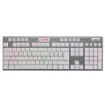 Redragon Teclado Gamer K618W Horus Fs Rgb White K618WKGB-S