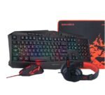 Redragon Kit Teclado Mouse, Audifonos S101 RGB