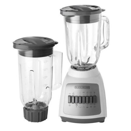 Black+Decker Licuadora de 550 Watts+Jarra Plastico BLBD210G