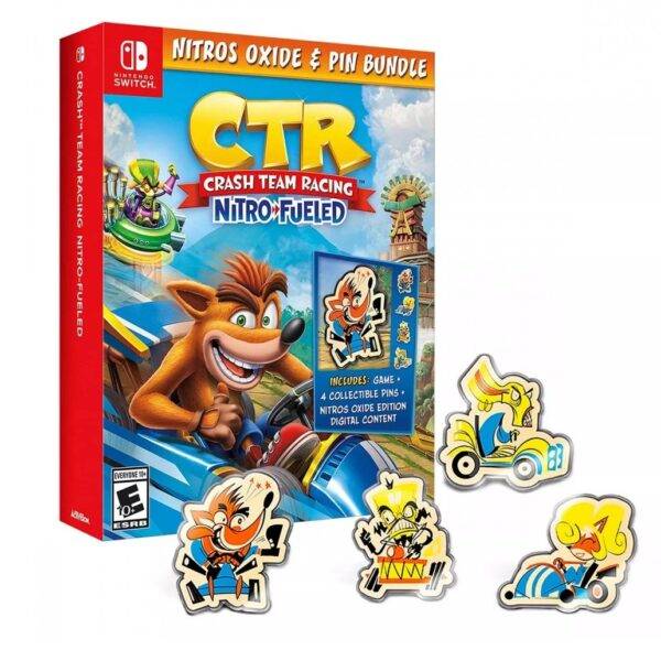 Juego de Nintendo Crash Team Racing Nitro Fueled Pin Bundle