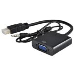 Zoecan Adaptador Hdmi A Vga Y C/Port Audio