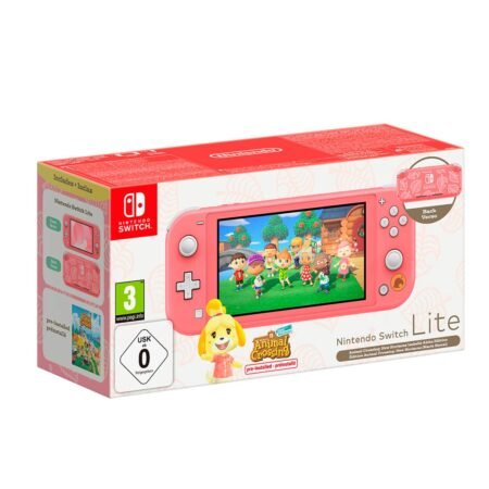 Consola Nintendo Switch Lite Animal Crossing Rosado Japon