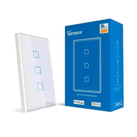 SONOFF Smart Switch Tactil Blanco 3 Gang