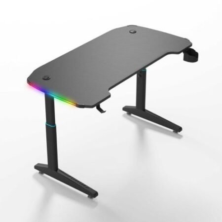 Mesa Y-Y Gaming Desk Black Led 1600 x 600x 630-980mm Armada
