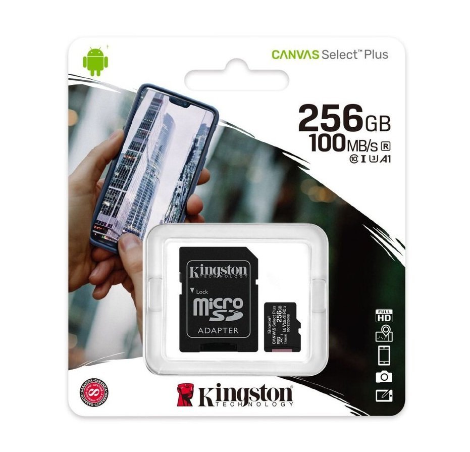 kingston-256gb-micro-1-1.jpg Kingston Memoria Micro 256GB Class 10 100MB/s - Imagen 1