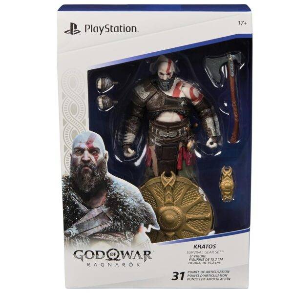 PlayStation God of War Ragnarök Figura de acción de Kratos