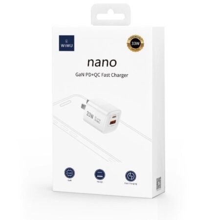 Wiwu Nano Gan Pd+Qc Fast Charger 33W