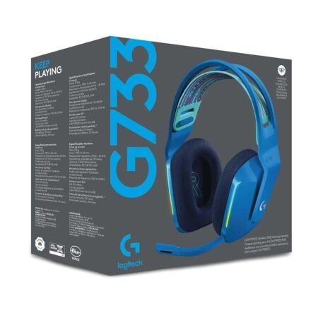 Audífonos Logitech G733 Wireless Lightspeed RGB Blue