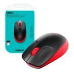 Logitech Mouse Inalámbrico Óptico M190 Rojo