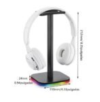 Stand Base para Audifonos Headset Stand con luz RGB t-11