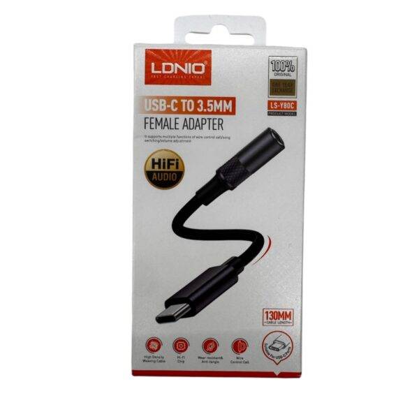 LDNIO USB-C to 3.5mm female adapter LS-Y80C