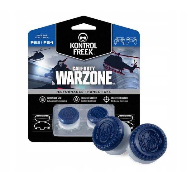 KontrolFreek Call of Duty Warzone PS5, PS4 blanco Azul