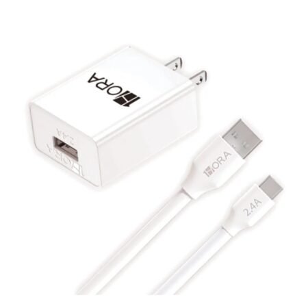 Combo Cargador 1Hora Tipo-C 2.4A 1M