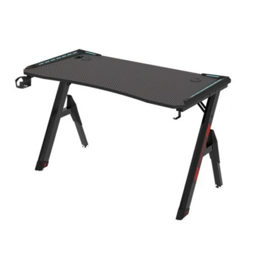 Mesa Y Gaming Desk H2 Black 1400 x 600 x 730mm Negro