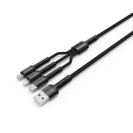 Ldnio Fast Charging 1.2mm Data Cable 3 in 1 LC96U