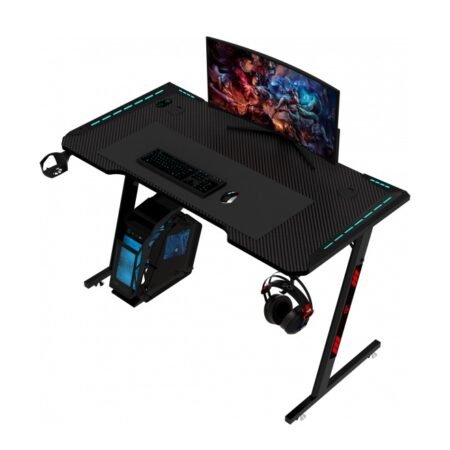 Z6 Gaming Mesa Desk Black 1400 x 600 x 730mm Negro