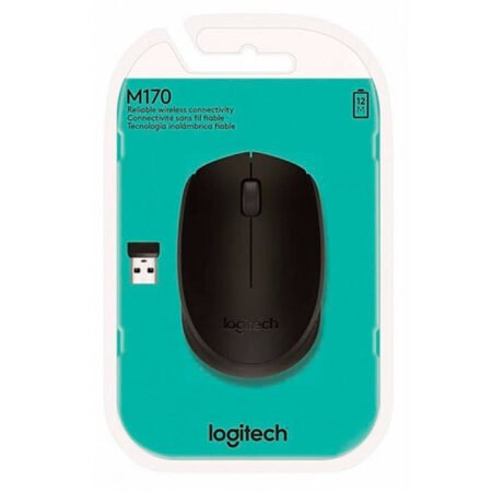 Logitech Mouse Inalámbrico Óptico M170 Negro