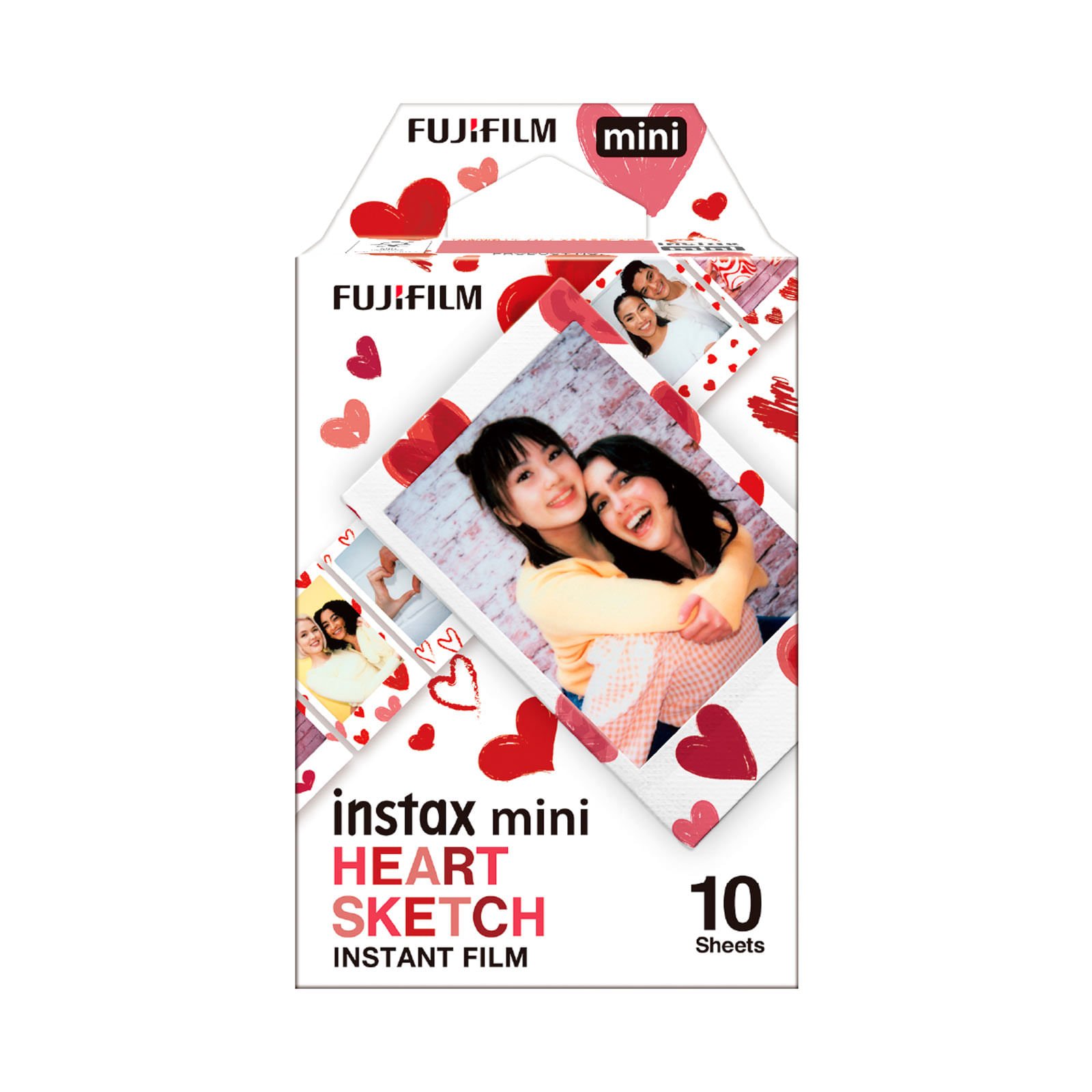 pelicula-instax-mini-sketch-10-hojas-4547410497588.jpg Instax Mini Heart Sketch Instant Film 10 sheets - Imagen 1