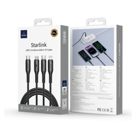 Wiwu Starlink Usb-C to Micro-Usb-Ip cable 60W