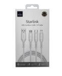 Wiwu Starlink Usb-A to Micro-Usb-Ip cable 60W White Wi-C045