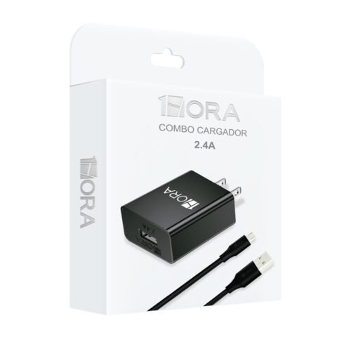 1Hora Combo Cargador Tipo C 1m 2.4a