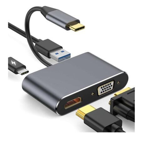 Type-C to HDMI VGA PD USB 4K 4 in 1 BYL-2050