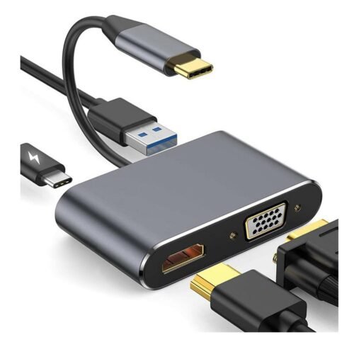Type-C to HDMI VGA PD USB 4K 4 in 1 BYL-2050