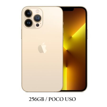 iPhone 13 Pro Max 256GB Dorado Poco Uso Chip 81%
