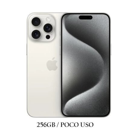 iPhone 15 Pro Max 256gb Blanco Poco Uso 87% CHIP