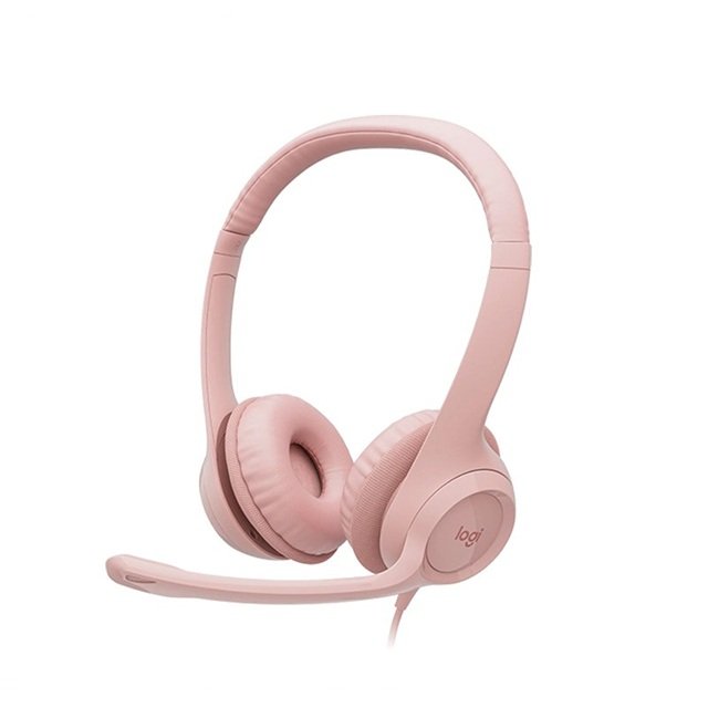 1954 Logitech Headset H390 pink - Imagen 1