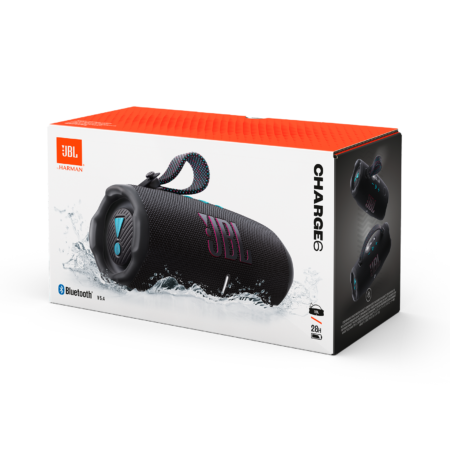 JBL Charge 6 Black Bocina Portable Bluetooth 28 Horas