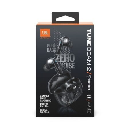 Jbl Tune Beam 2 Perfect Fit 48h Clear/Black