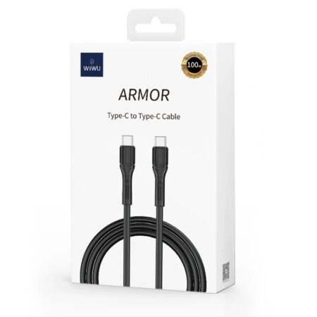 WiWU Armor USB-C to USB-C Cable Black 100w