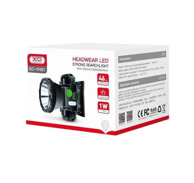 headwear HeadWear Led Strong Searchlight with 600mA XO-YH01 - Imagen 1