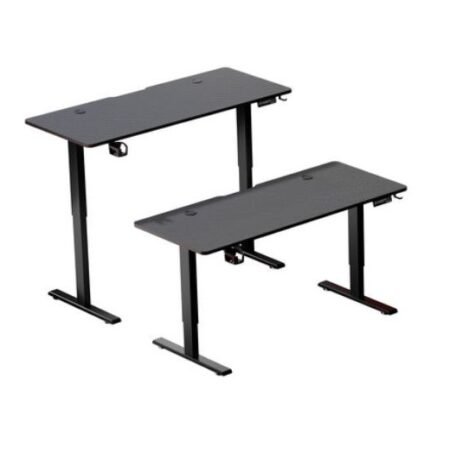 Mesa de Escritorio Gaming P-64-UD Ajustable 73-118cm Back + Cup Holder