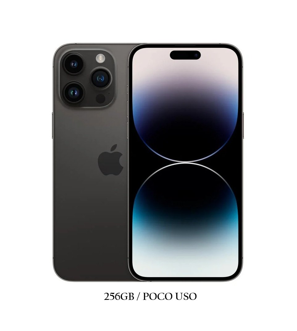 14 PRO 256 iPhone 14 Pro 256GB Negro Poco Uso ESIM 93% - Imagen 1