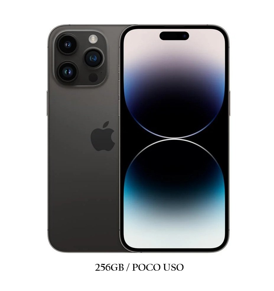 14 PRO MAX 256 iPhone 14 Pro Max 256GB Black Poco Uso 76% Chip - Imagen 1