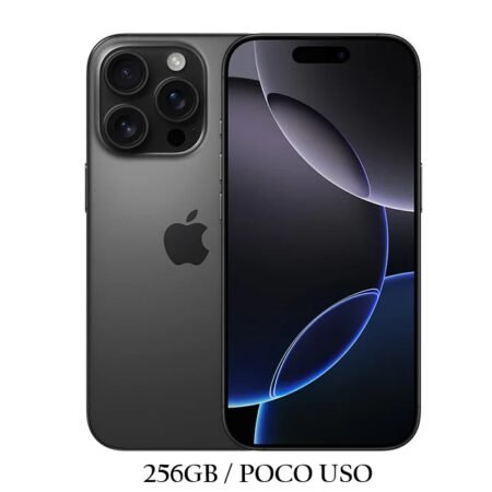 iPhone 16 Pro Max 256GB Black Poco Uso ESIM 96%