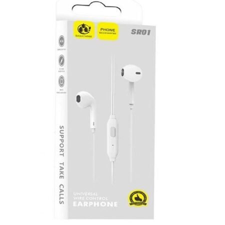 Audifono Cable Earphone SR01 3.5M White
