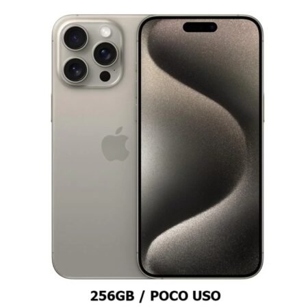 iPhone 15 Pro Max 256GB Chip Natural Bateria Cambiada