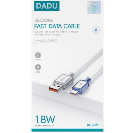 Cable DADU Fast Date USB Type-C 18w C211 White