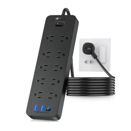 1Hora Multicontacto 10 Salidas USB y Tipo C