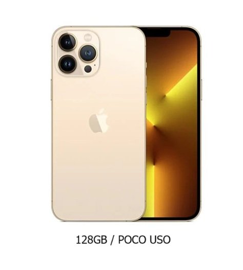 13 PRO MAX 128 iPhone 13 Pro Max 128GB Gold Poco Uso 97% Chip - Imagen 1