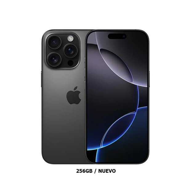 16 PRO NUEVO iPhone 16 Pro 256GB Black Titanium MYNH3BE/A - Imagen 1