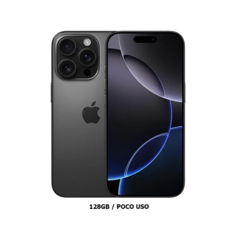 iPhone 16 Pro 128GB Poco Uso Black 98% Chip
